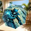 Batman Print Automatic Open Close Umbrella, Portable Foldable Umbrella, for Outdoor Commute Camping Trip, Ideal Birthday Gift