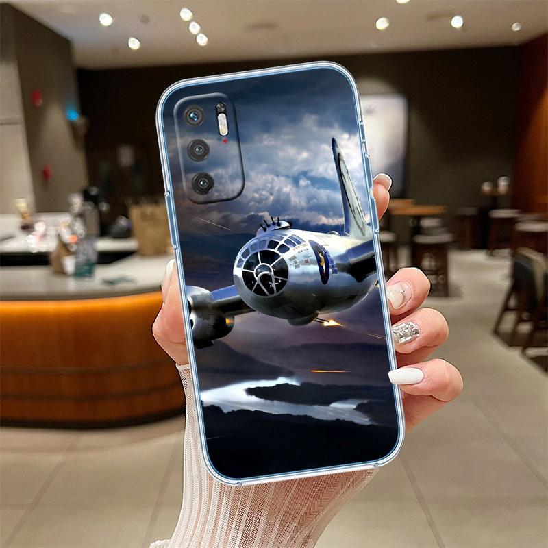 RE56 Strategic bomber aircraft Transparent Phone Case for Samsung Galaxy A04 A04S A14 A23 A34 A54 M23 M33 M52 M53
