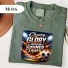 Comfort Colors® Chasing Glory Under Summer Lights Shirt and Kids Tshirt, Soccer Tournament Graphic Tee, Football Fanwear