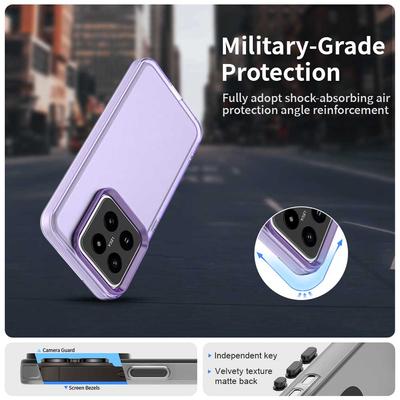 For Xiaomi 14 Pro Case PC+TPU+PET Matte Anti-Drop Phone Back Cover