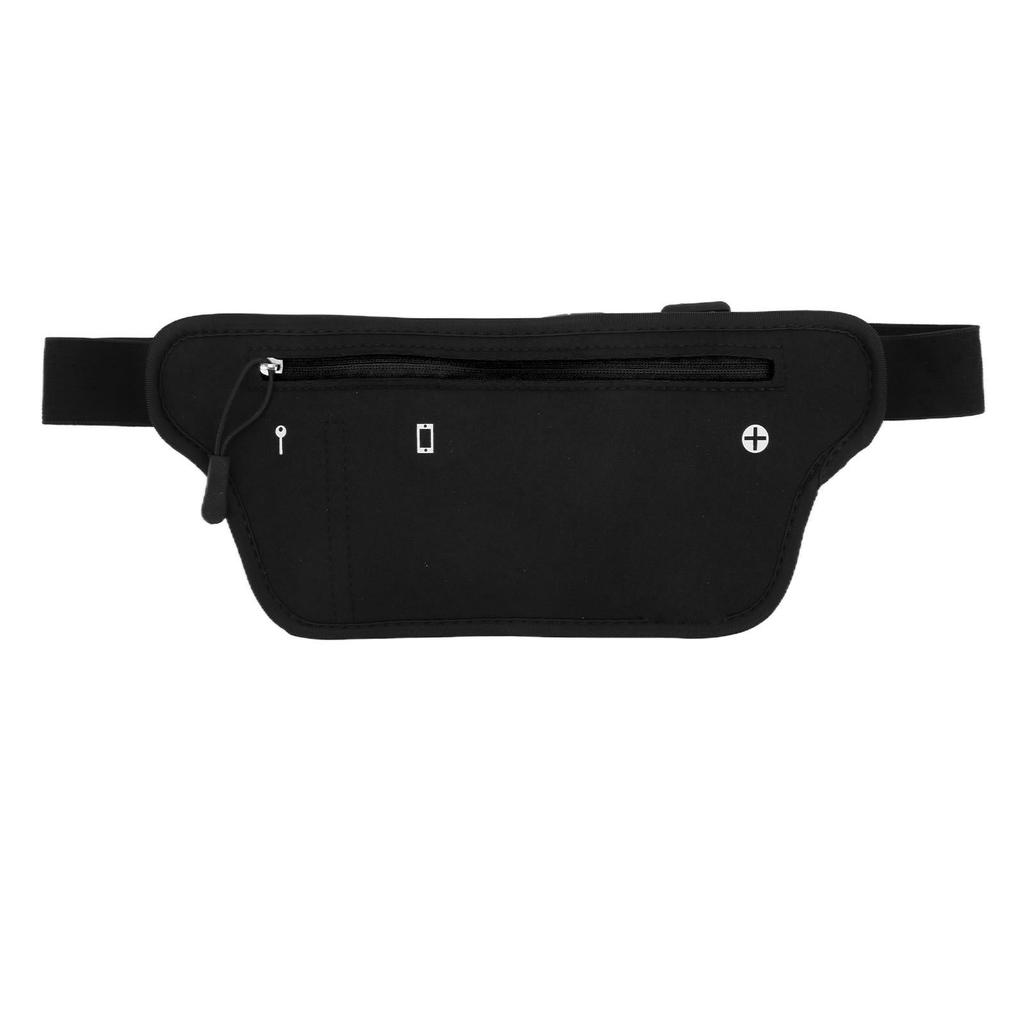 Hüfttasche Verstellbare Neopren Lauf-Hüfttasche mit elastischem Hüftgurt für Männer FrauenSchwarz