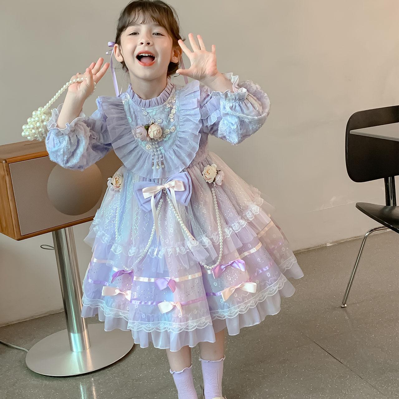 

Платье для девочек Платье принцессы Лолиты Детская одежда Платье для маленьких девочек Платье Лолиты 140