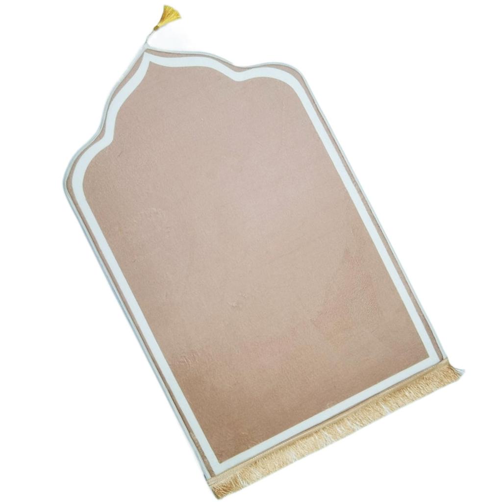 Portable Prayer Rug Flannel with Tassel Area Rug Washable for Gifts