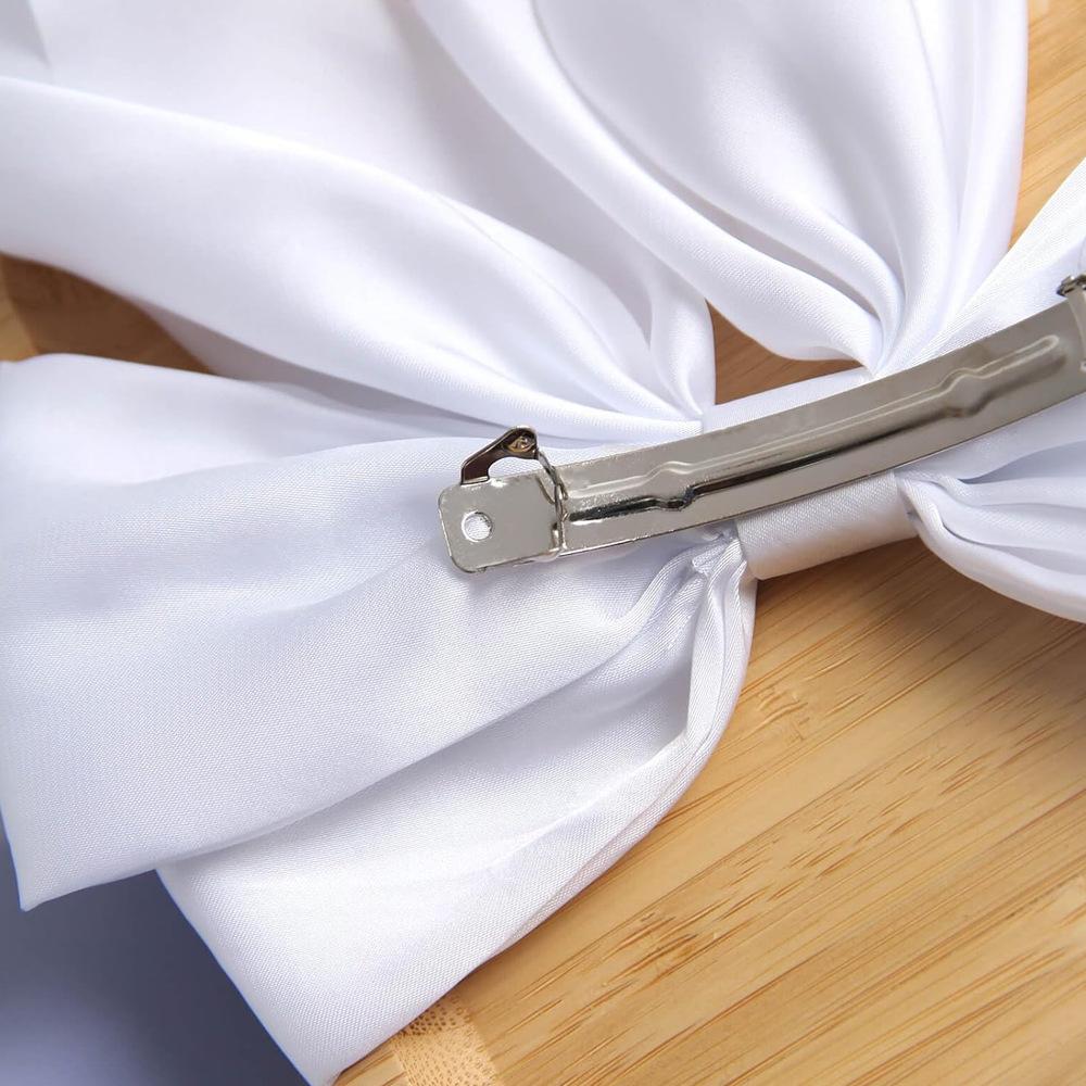 Bridal Decorations, White, Bow Tie, Headwear, Wedding Veil Accessories, Hair Accessories, Wedding Hair Clip