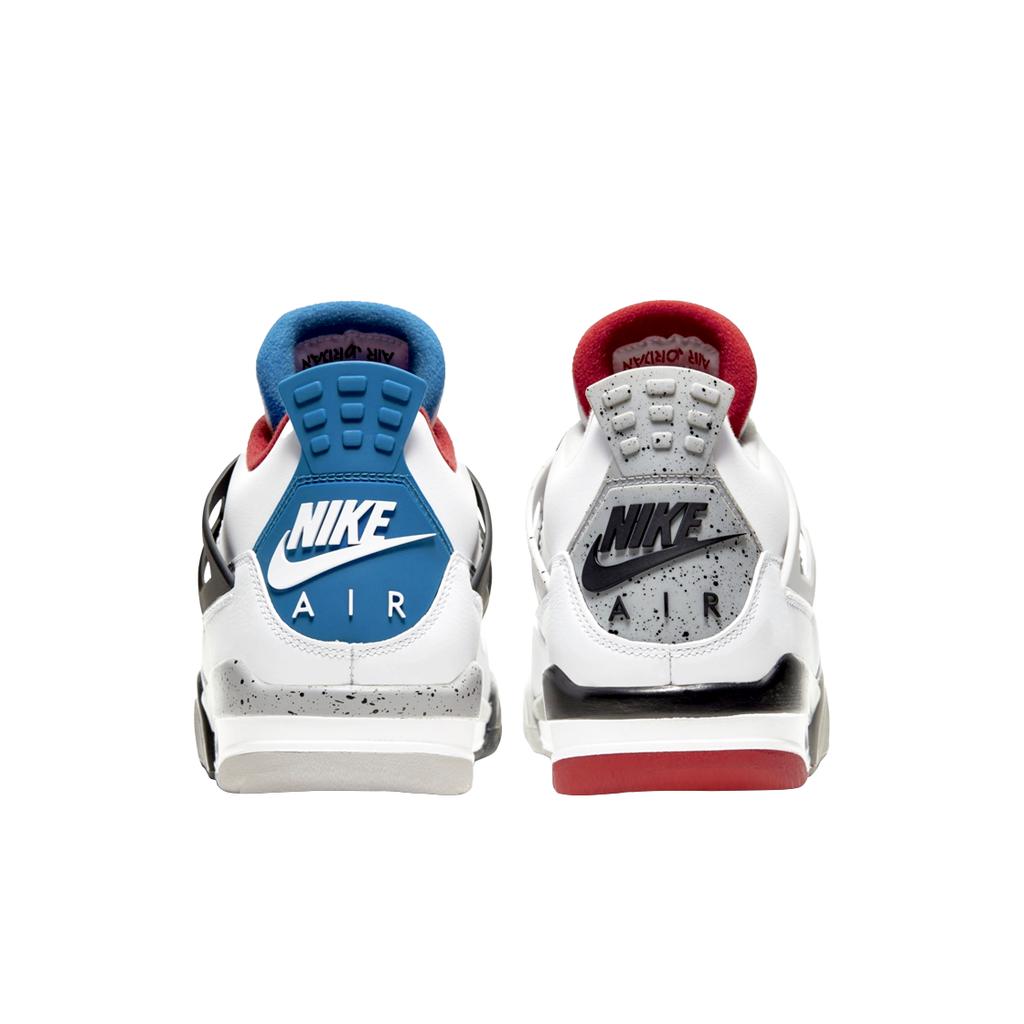 Air Jordan 4 Retro SE What The 4 Men Sneakers White Military-Blue Fire-Red CI1184-146