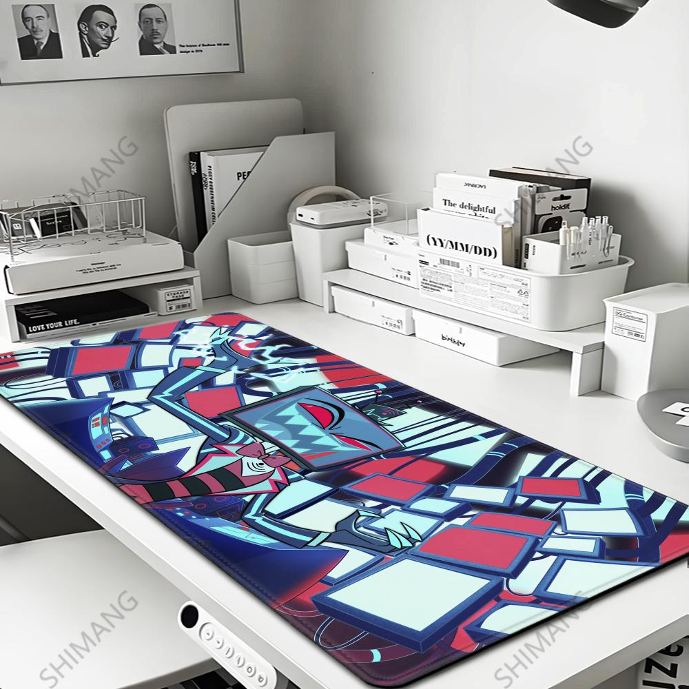 HD XXL Anime Gaming Mouse Pad Rug Hazbin Hotel XCM Game Computer PC Accessories Tabletop Keyboard Pads Coaster Gamer Carpet