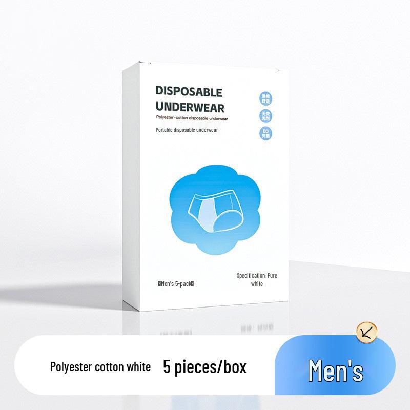 Supermarkt Herren- & Damen Einweg-Baumwollunterwäsche, einzeln verpackt, steril, Übergröße, reisefreundliche Slips.