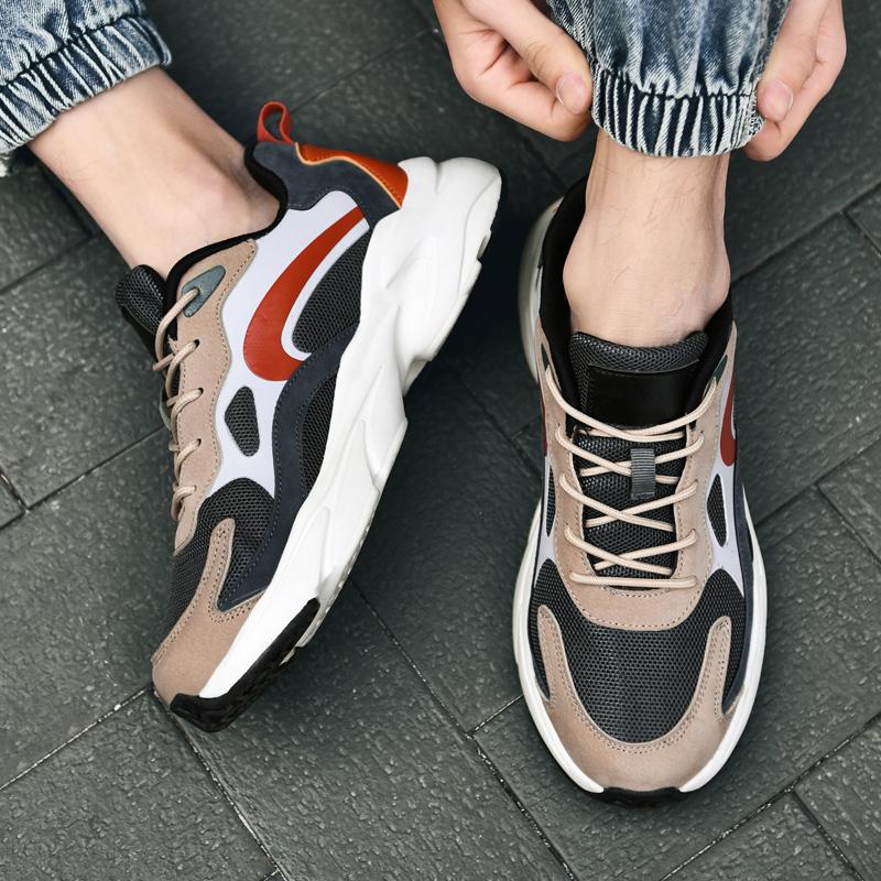 Casual Sports Shoes Men 'S Mesh Breathable Soft -Soled Shoes Summer Comfortable Running Shoes Shock Absorption Outdoor Men 'S Shoes