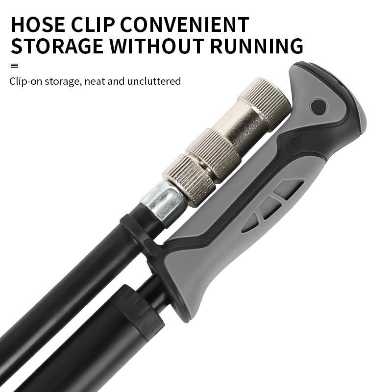 Rear Shock Absorber Pump Portable Bike Air Shock Pump 300PSI High-pressure 360 Degree Rotating Pipe Mountain Bicycle Pump