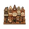 Wooden Halloween Ornaments Pumpkin Reading Theme Sign Haunted House Village Ornament  Farmhouse