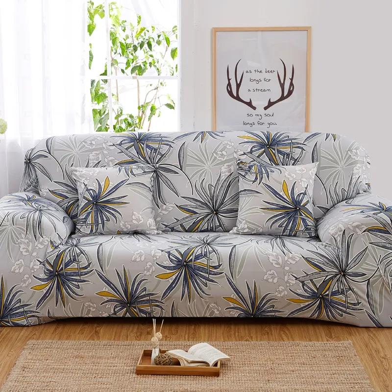 Universal Elastic Skin-Friendly Sofa Cover Floral Pattern Fashion Home Decoration Dustproof Sofa Cover