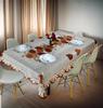Cotton Dining Table Cloth 6 Seater - 60x90 Inch Cover - Durable Table Protector Cloth - Dining Table Cover 6 Seater Waterproof