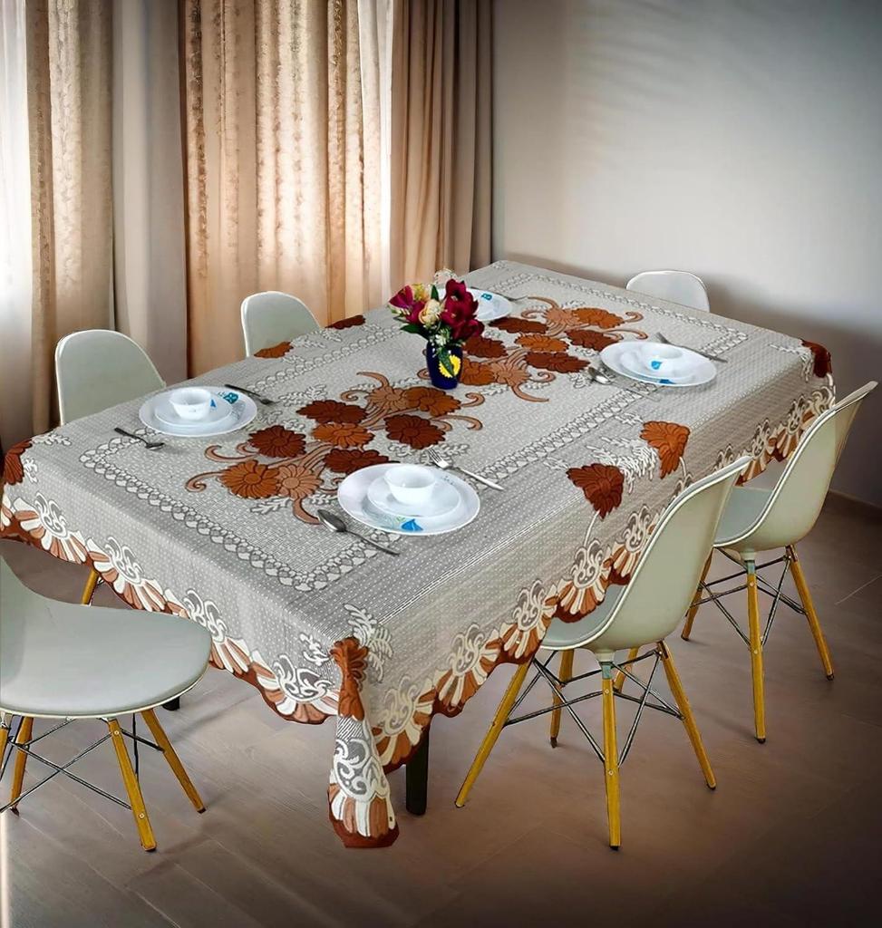 Cotton Dining Table Cloth 6 Seater - 60x90 Inch Cover - Durable Table Protector Cloth - Dining Table Cover 6 Seater Waterproof