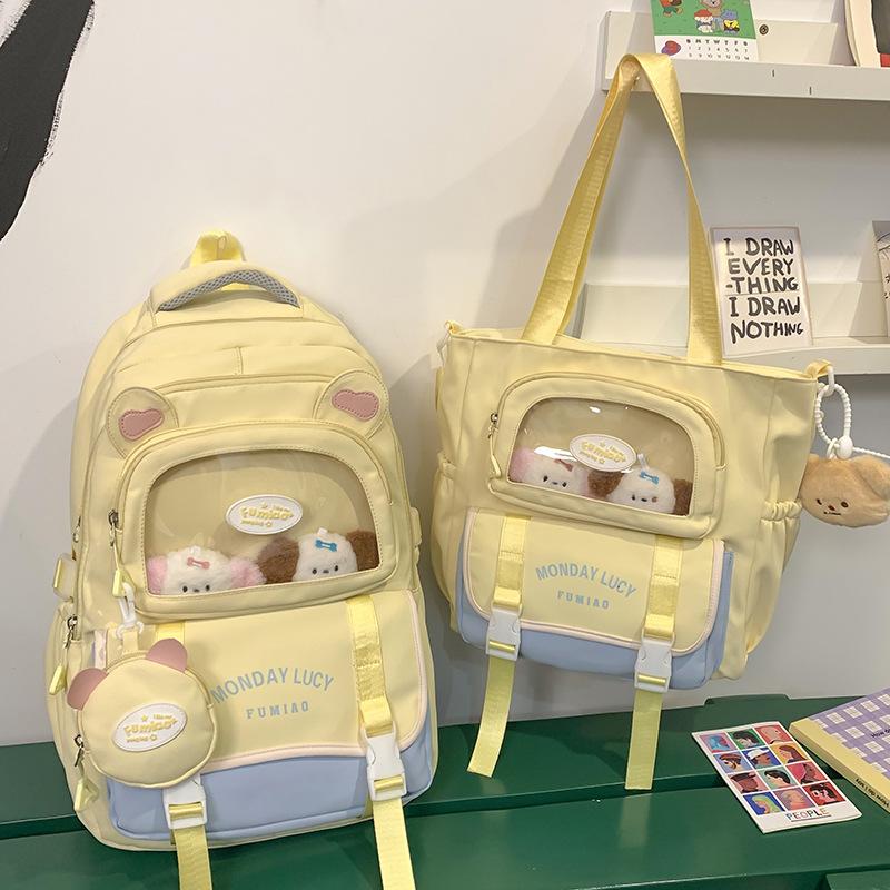 Schoolbag Children Elementary School Girl Junior High School Student Cartoon High Value Ins Pain Bag Backpack