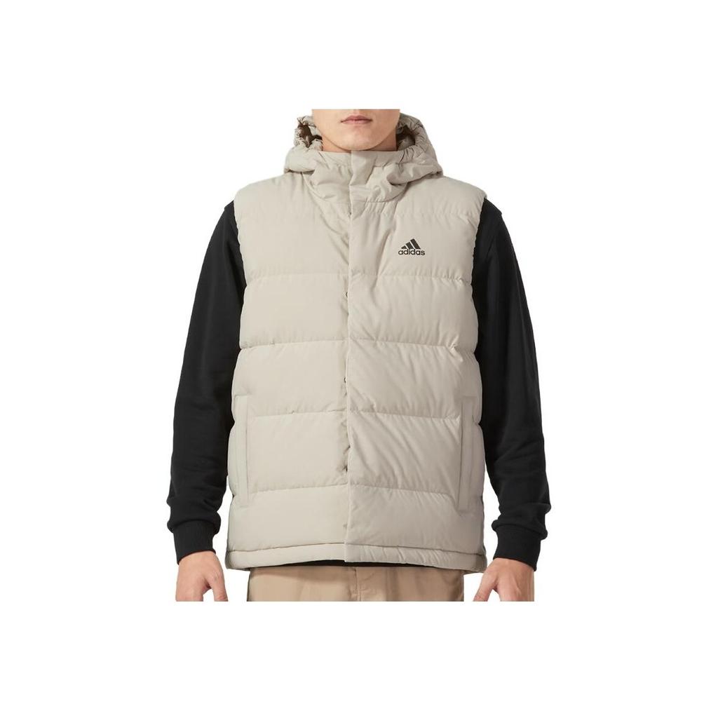 Adidas 600 Puffy Casual Warm Down Vest Men Outerwear Grey HY3935