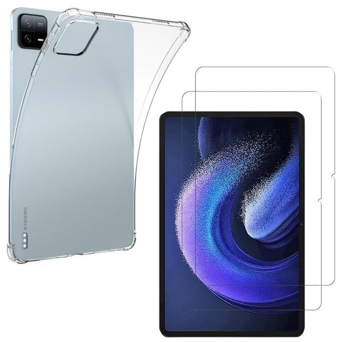 Coque + 2 verres trempé pour Xiaomi Pad 6 / Pad 6 Pro - Antichoc Protection Transparent Phonillico