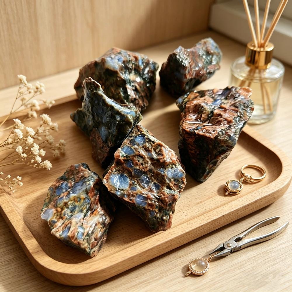 Přírodní glaukofanový kámen krystalové minerální vzorky léčivý surový kámen krásný ornament pro domácí dekoraci energetický kámen