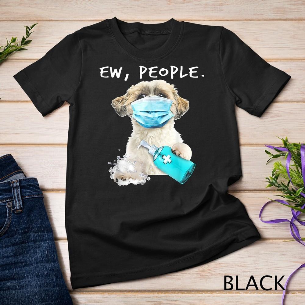 

Ши-тцу Фу Люди Собака В Медицинской Маске Унисекс Футболка 4XL
