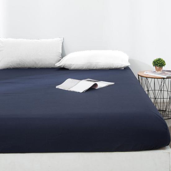 Waterproof Fitted Sheet King Mattress Protector Cover Solid Color Breathable Fabric Easy To Install King Size Mattress Cover Protector