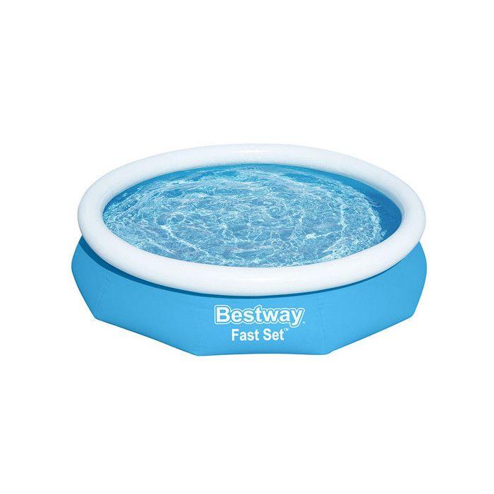 Bestway Piscina Gonfiabile Adulto Anello 305x66 cm Giardino 57456 blu