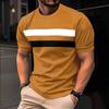 Classic Fashion Short Sleeved Summer Men's Top Casual Sports Fitness Short Sleeved T-shirt
