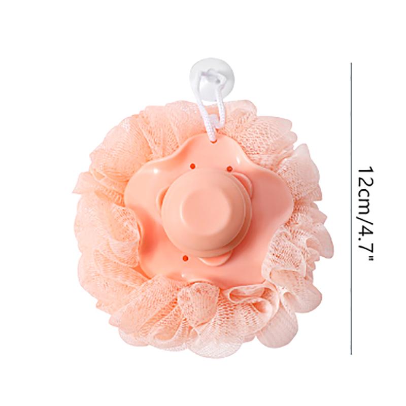 Bath Shower Loofah Sponge Pouf Body Wash Scrubber Creative Refill Shower Ball Exfoliating Home Bathroom