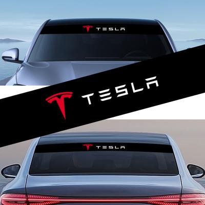 Car Front Windshield Stickers Front and Rear Decorative Emblem For Model 3 Model S Model X Y Roadster Performance