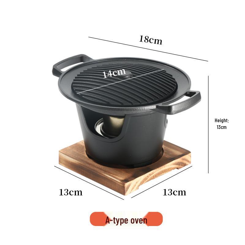 Zibo Portable Charcoal BBQ: Mini Japanese Alcohol Stove for Indoor/Outdoor Use