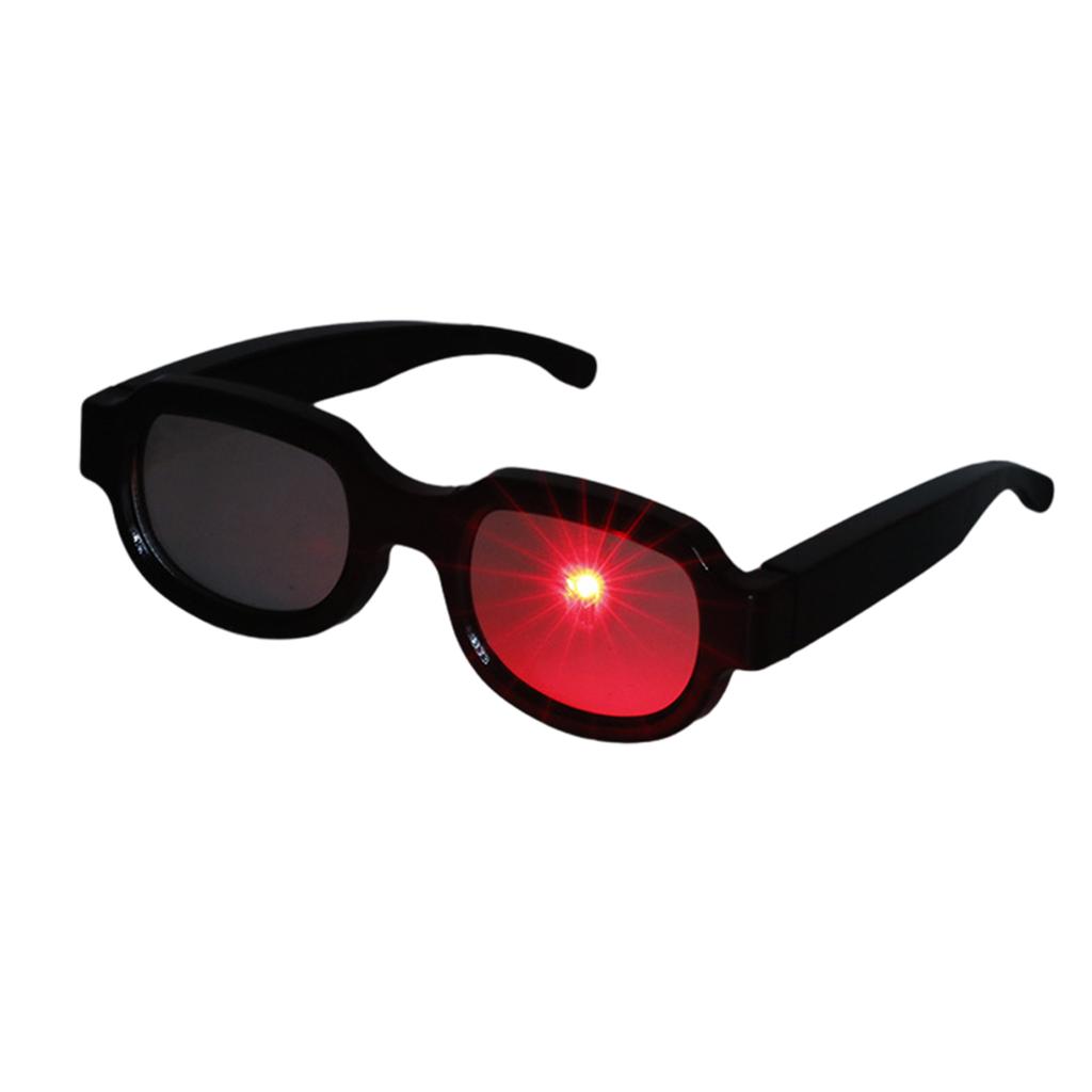 Anime Enthusiasts LED Glasses Carnival Christmas Glasses Photo Props Glowing Light up Eyewear Teens Adult Christmas Gift