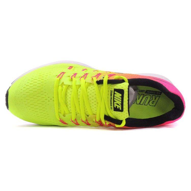 Nike  Air Zoom Pegasus 33 OC Women Sneakers Multi-Color Olympic-Volt Black-Pink 846328-999