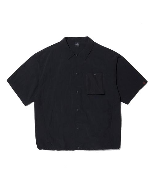 WANGGWAN Nylon Exclusive Oversized Shirt (Black)