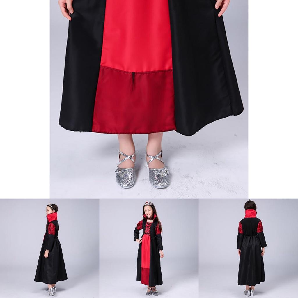 Magical Long Sleeve Queen Costume For Kids Halloween Sorceress Cosplay