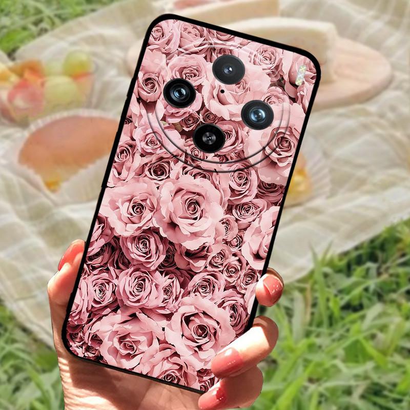 Etui do vivo X100 Pro Pokrowiec do vivo X100 Silikonowe Miękkie Marmurowe Czarne Zderzak Funda Coque dla vivo X100Pro X 100 Ochronna Obudowa