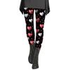 Damen-Druckhose, elastische Leggings aus weicher Baumwolle, lässiger Heimpyjama
