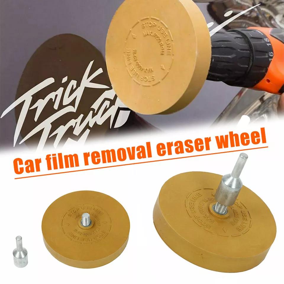 DE Warehouse 24H Shipping Free Delivery SATC 2pcs 88mm Decal Remover Eraser Wheel Rubber Wheel Eraser with Drill Adapter
