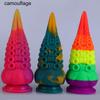 Extra Large Liquid Silicone Anal Tentacle Vibrating Plug for Women