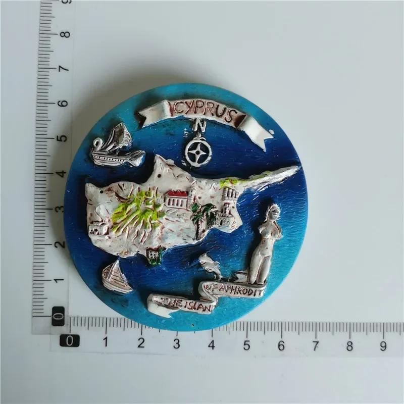 Μαγνήτες ψυγείου Κύπρου, Τουριστικά σουβενίρ, Μεσογειακό μαγνητικό αυτοκόλλητο ψυγείου, Διακόσμηση σπιτιού, Imanes Para El Refrigerador