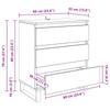 Sideboard with Drawers Reclaimed Wood Look 60 x 35 x 70 cm Engineered Wood