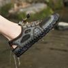 Summer Men's Casual Leather Sandals Breathable Outdoor Water Beach Shoes Man Sports Sandals Platform Hiking Wading Sneakers Roman Shoes