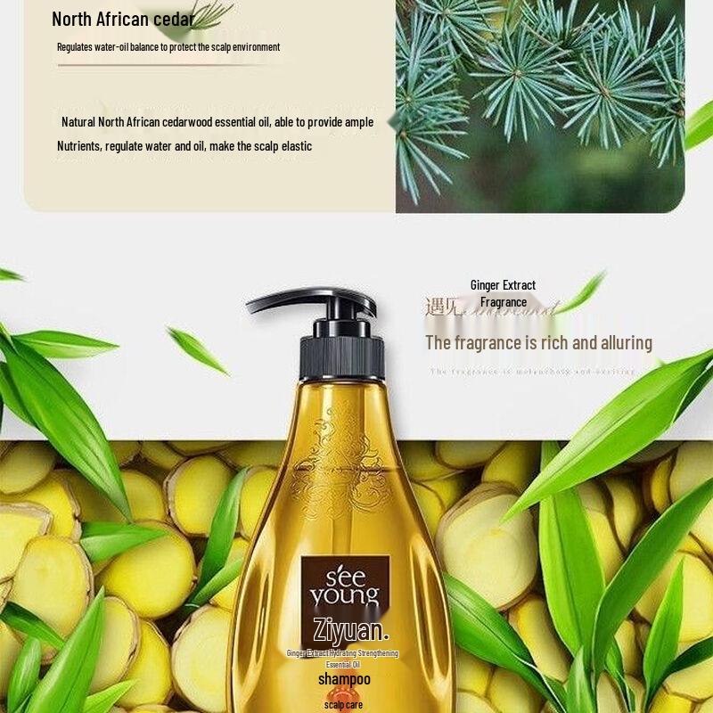 Ziyuan Ginger Extract Strengthening Shampoo, 400ml
