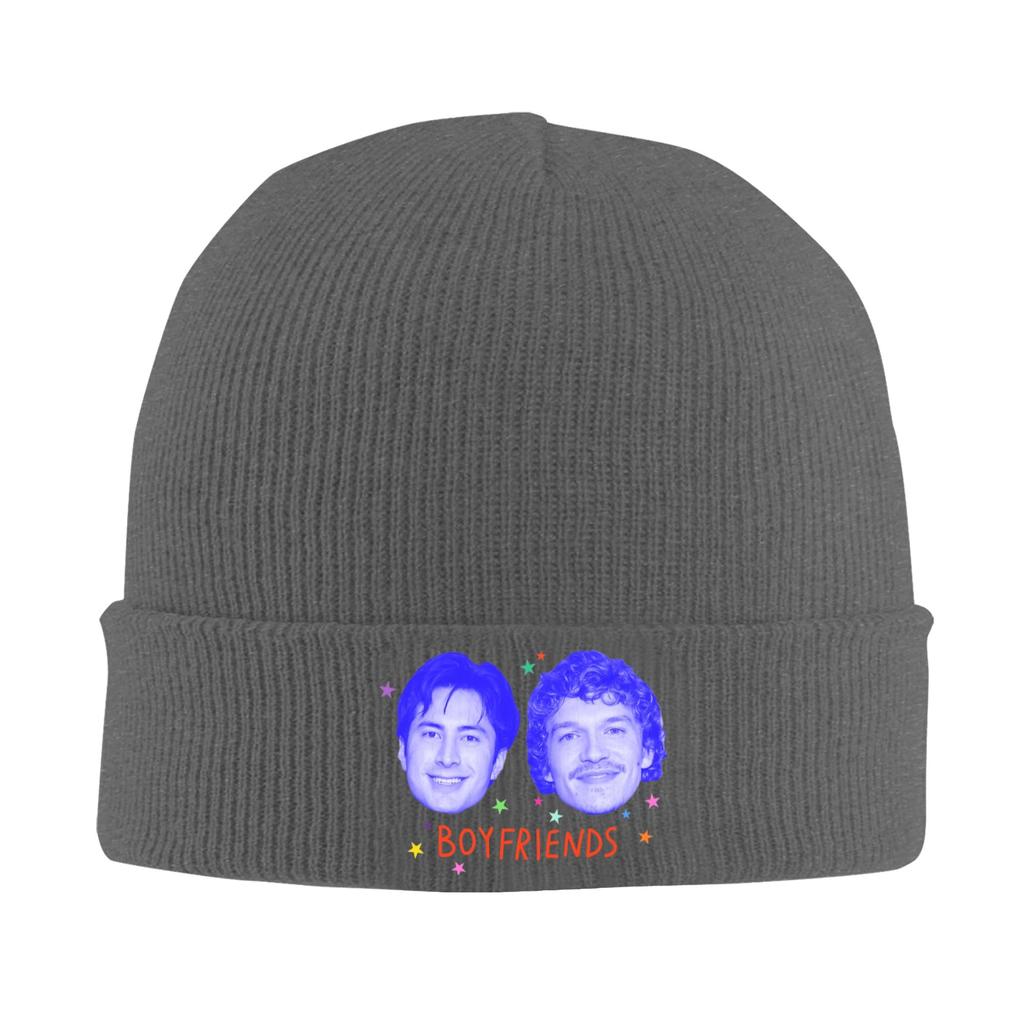 Connor Storrie And Hudson Williams Knitted Hat Womens Unisexs Beanies Winter Hats Acrylic Heated Rivalry Warm Cap