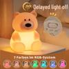 Rechargeable Silicone Teddy Bear Night Light