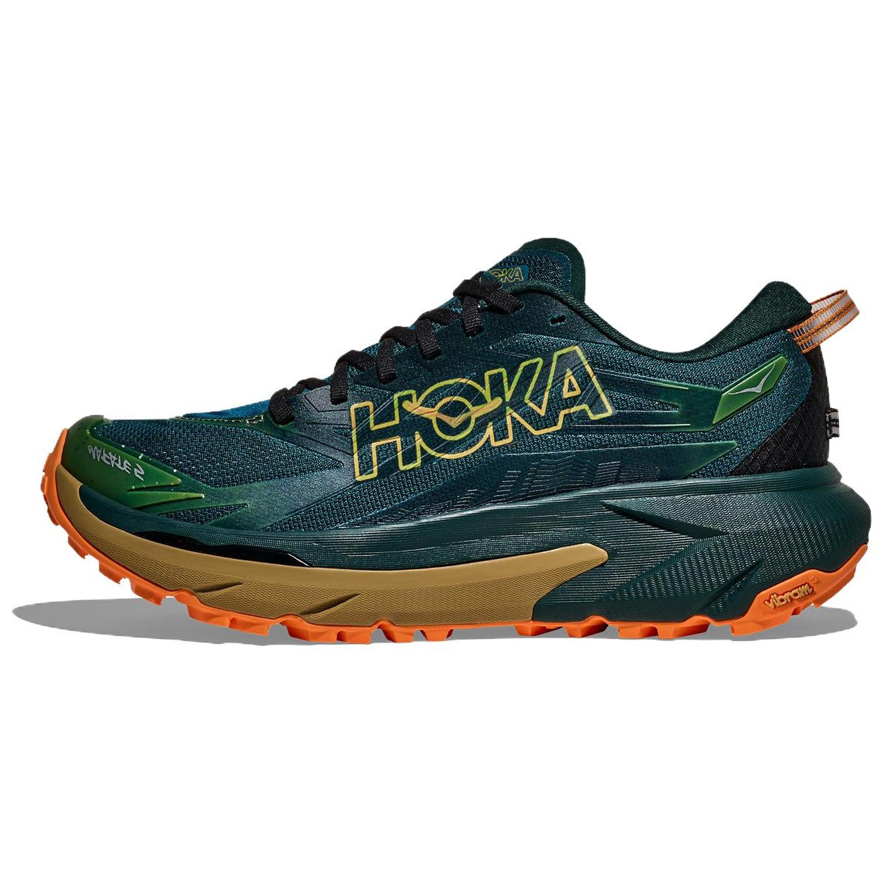 

Hoka One One Mafate 5 Comfortable Sports Trail Running Shoes Men sneaker Green 1168722-TVM 43⅓
