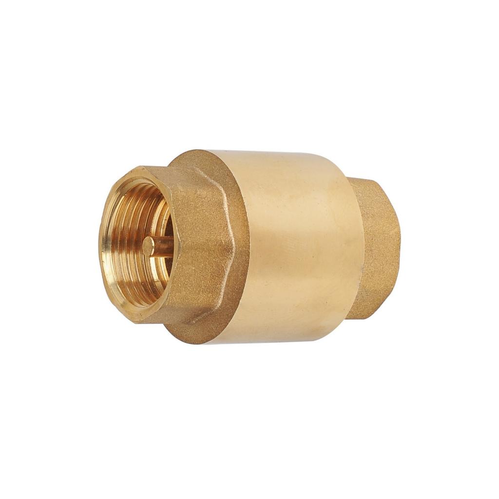 Brass Spring Loaded Check Valves Heavy Duty Internal Thread Design Vertical Mounting Suitable For Industrial Pipe System