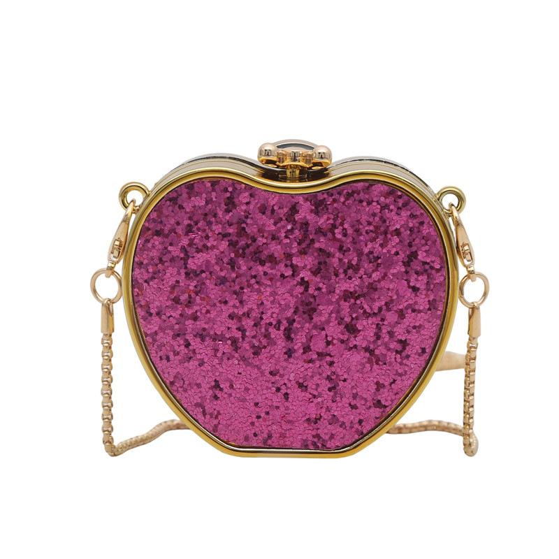 Acrylic Mouth Red Envelope 2025 New European and American Sequined Shoulder Bag Women's Versatile Chain Crossbody Mini Box Bag