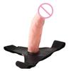 Men Strap On Dildo Panties Wearable Hollow Penis Lengthen Sleeve Strapon Dildo Pants Harness Belt for Man Sex Toys for Woman Gay