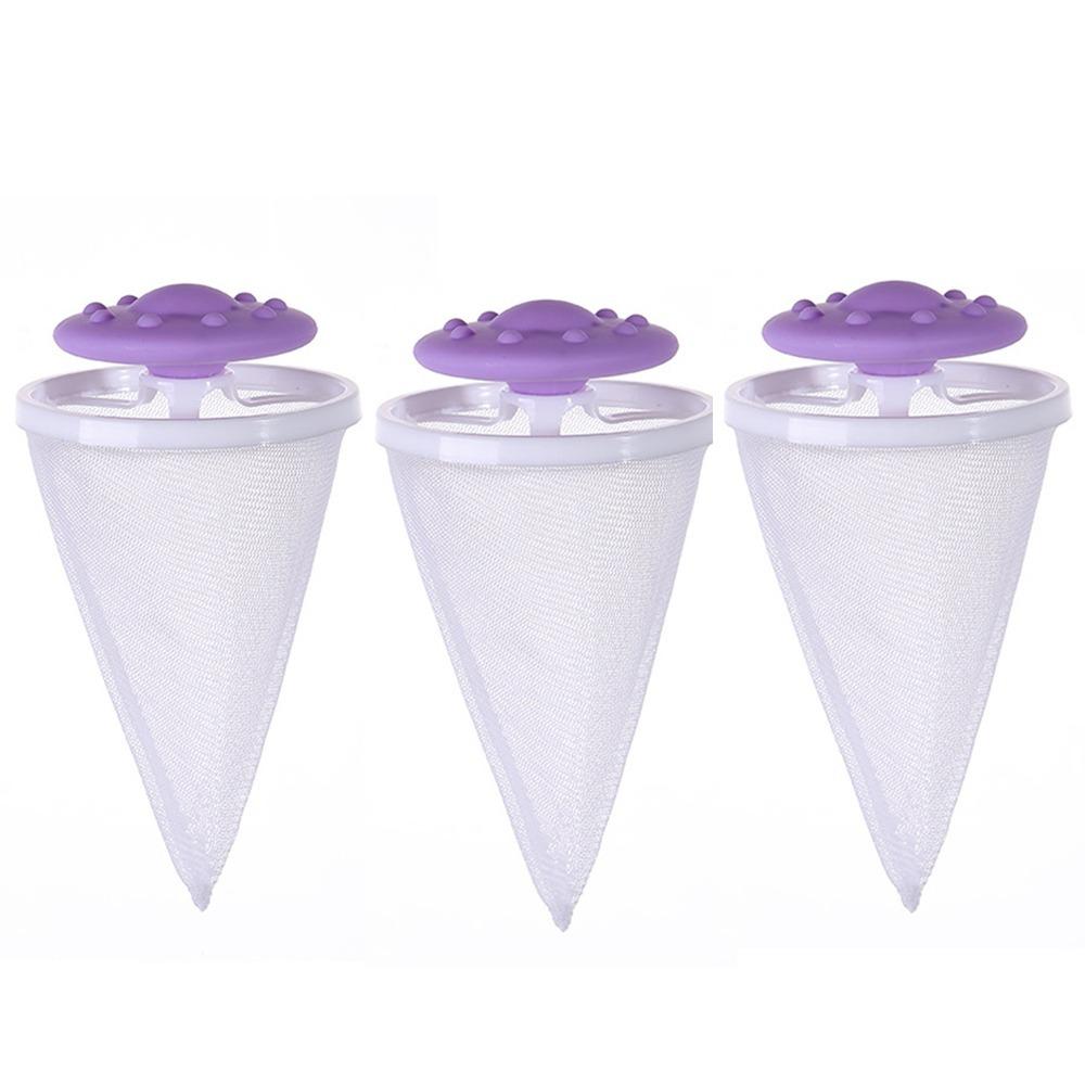 1/3Pcs Portable Washing Machine Filter Bag Lint Catcher Household Washing Ball Clothes
