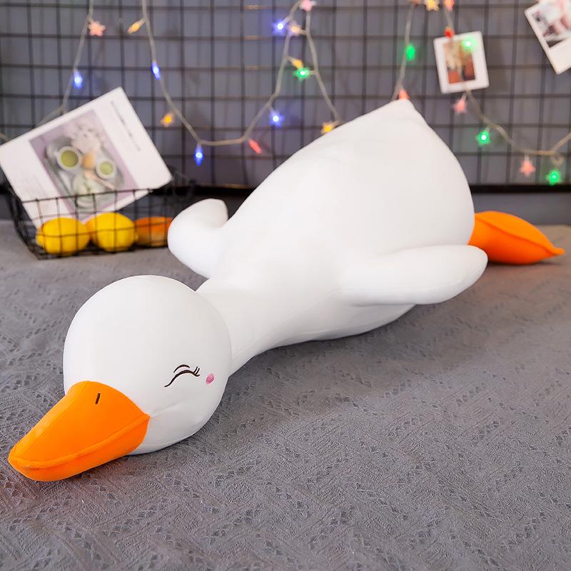 Adorable Derpy Duck Plush Pillow - Large Backrest Toy & Birthday Gift
