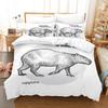 Juego de Ropa de Cama de Capibaras Individual Twin Full Queen King Size Juego de Cama para Dormitorio de Adulto Niño Juegos de Funda Nórdica Juego de Sábanas Anime Impresión 3D