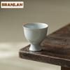 55ML Exquisite Azure Ru Kiln Ceramic Tea Cup Handmade High Footed Meditation Cup Ice Cracked Glaze Mugs Kung Fu Teaset Drinkware